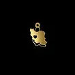 Iran Map Pendant handmade gold jewelry - Mivor Paris